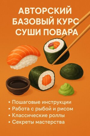 Постер товара: Авторский базовый курс суши повара