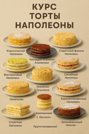 Постер товара: Курс «Торты наполеоны»