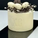 Корпусная пасочка на белом шоколаде Ваниль-малина