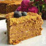 Постный (веганский) Грильяжный Медовик