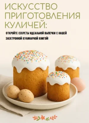 Постер товара: 30 изысканных рецептов куличей для любого праздника и настроения