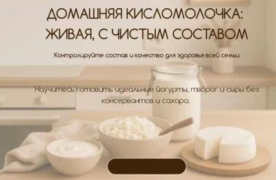 Изображение товара: Курс «Домашняя кисломолочка: живая, с чистым составом»